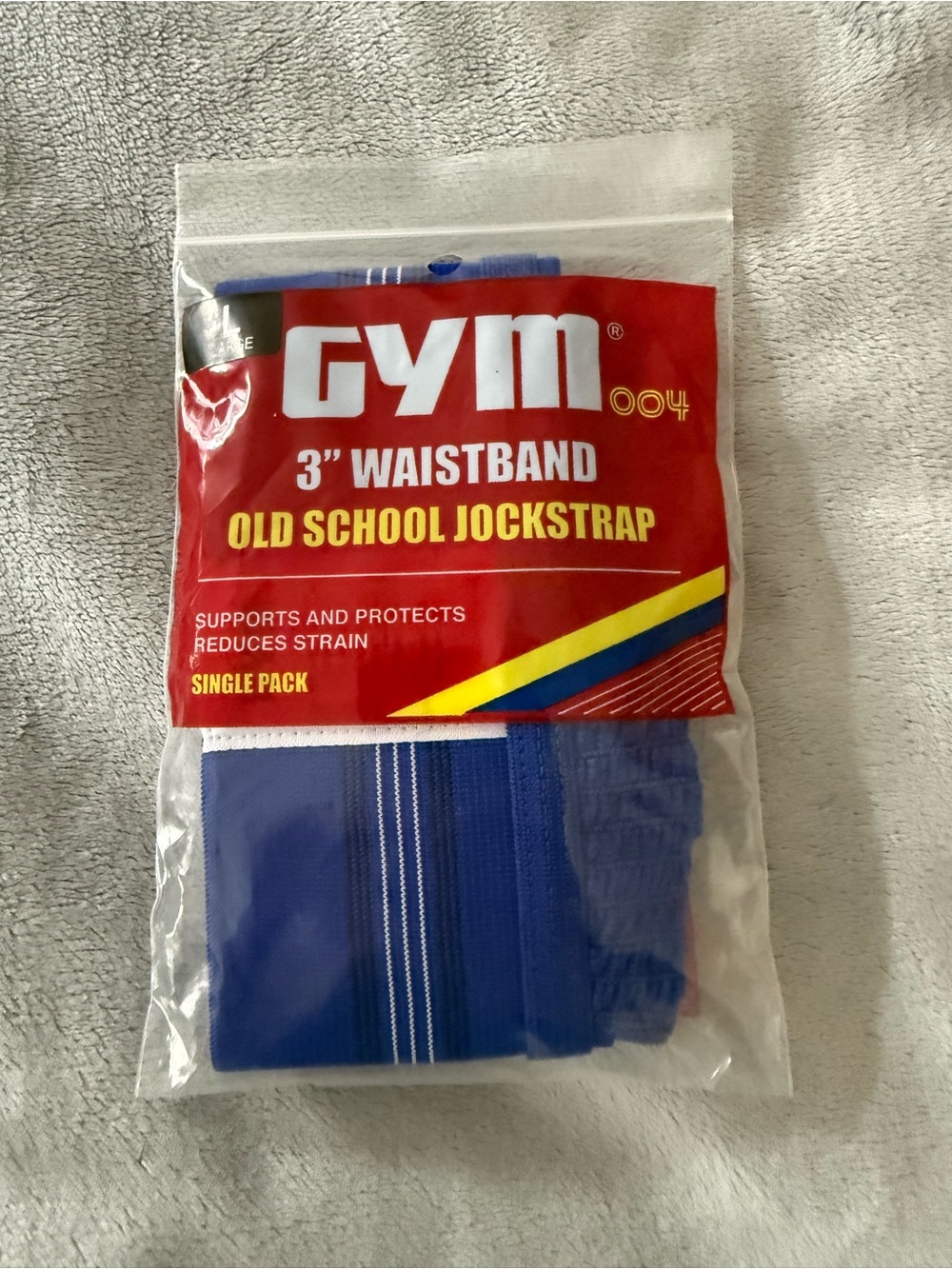 Classic Jockstrap with a 3” Waistband - Blue. Size Large. NWT